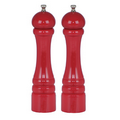 10" Autumn Hues Pepper/Salt Mill Set (Candy Apple)